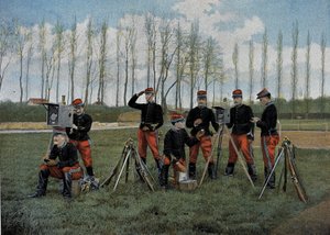 光電信交信 - 「軍事アルバム」に掲載 - 国内勤務：騎兵隊 作： French School
