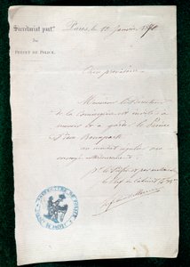 1月10日、プリンス・ピエール・ボナパルト（1815-1881）のコンシェルジュへの投獄命令
