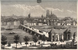 オルレアン-サントル・ヴァル・ド・ロワール-V.A.マルト・ブラウンの「La France illustree: Geography, history, statistical administration」に掲載された彫刻。1884 作： French School