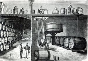 P.モレルとF.ソザックセラーズとワークショップ、ボルドーのルモンドイリュストル、1864年 作： French School