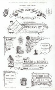Vignettes Typographiques」のページ（彫刻）。 作： French School
