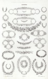 Vignettes Typographiques」のページ（彫刻）。 作： French School