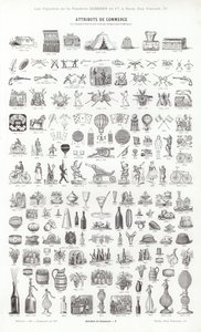 Vignettes Typographiques」のページ（彫刻）。 作： French School