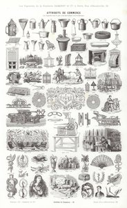 Vignettes Typographiques」のページ（彫刻）。 作： French School