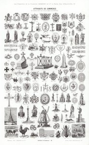 Vignettes Typographiques」のページ（彫刻）。 作： French School