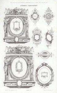 Vignettes Typographiques」のページ（彫刻）。 作： French School