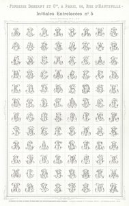 Vignettes Typographiques」のページ（彫刻）。