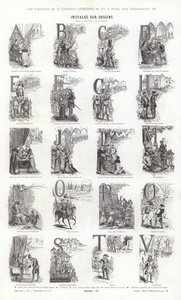 Vignettes Typographiques」のページ（彫刻）。