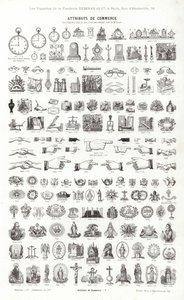 Vignettes Typographiques」のページ（彫刻）。 作： French School