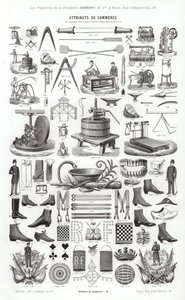Vignettes Typographiques」のページ（彫刻）。 作： French School