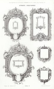Vignettes Typographiques」のページ（彫刻）。 作： French School