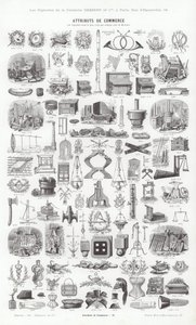 Vignettes Typographiques」のページ（彫刻）。 作： French School