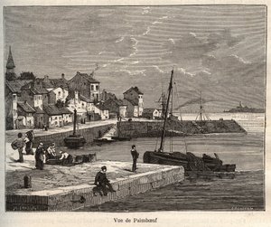 Paimboeuf - Loire-Atlantique, in region Pays de la Loire - V.-A. Malt-Brown著 "La France illustree: Geographie, histoire, Administration Statistique "に掲載された写真。 作： French School