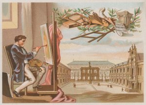 画家とエコールデボザール、パリ 作： French School
