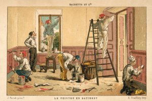 建物の内部を塗る（クロモリト 作： French School