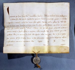 教皇イノセント4世（d.1254）によるアルビゲンスに対する教皇の雄牛 作： French School