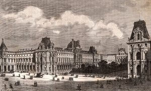 パリ ルーブル美術館 - V.A.マルト・ブラウンの「La France illustree: Geography, History, Administration Statistique」に掲載された彫刻。1884 作： French School
