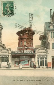 パリ、ムーラン・ルージュ（カラー写真） 作： French School
