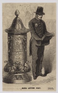 パリレターポスト、1855年 作： French School