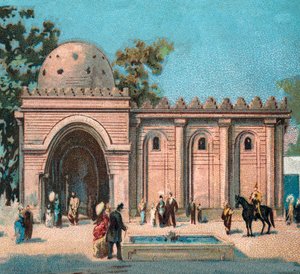 パリ。 1889年の万国博覧会：ペルシャのパビリオン。 作： French School