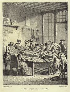 ルイ16世の下のパリの郵便局 作： French School
