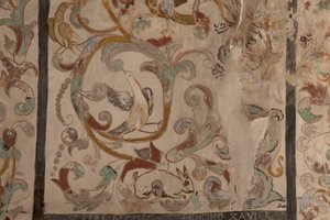 教区教会（Església de la Mare de Déu de Solers）。内部。身廊。壁画。詳細。16世紀（？ 作： French School