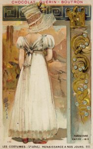ファーストエンパイアのパリ風ファッション、1813 作： French School