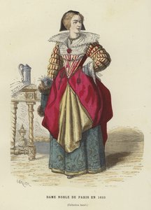 パリの貴婦人、1633 作： French School