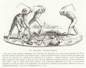 愛国的なせん妄、フランス革命、1789年8月