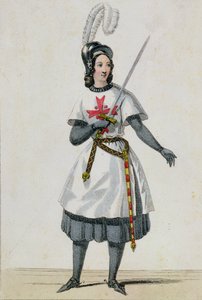 パウリーナガルシアヴィアルドー（1821-1910）、パリイタリア劇場、ジョアッキーノロッシーニ（1792-1868）によるオペラでのタンクレディ役