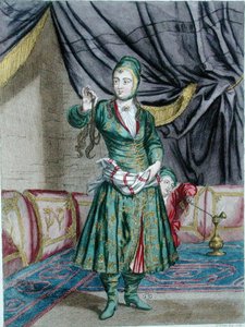 ジェラール・ジャン・バプティスト・スコタン（1671-1716）が彫った「レヴァントの衣装に関するエスタンプ集」より「ペルシャの女 作： French School