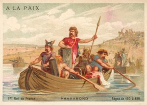 フランク王国王ファラモンド1世（クロモリト 作： French School