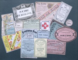 19世紀後半および20世紀初頭の医薬品ラベル