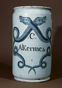ルーアン、1770年頃の陶磁器用のアルケネス瓶