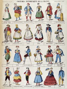 絵のように美しいフランスの衣装 - エピナルのイメージ 作： French School