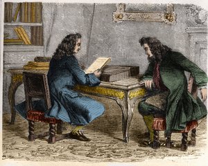 ピエール・コルネイユが弟のトマ・コルネイユに「シド」を読んでから、アンクロの「ニノン」（またはニノン・ド・レンクロ、ニノン・ド・ランクロ 作： French School