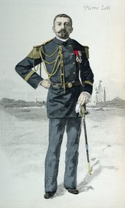 ピエールロティ（1850-1923）、1889年10月1日、ラレヴューイラストの表紙イラスト 作： French School