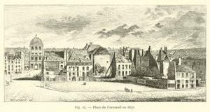 1850年にカルーセル広場 作： French School