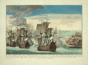 グレナダ海軍戦闘計画がル・クテ氏により勝利。 D "バイロン提督に留まる1779年7月6日、パブ。 1779