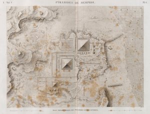 メンフィスのピラミッドとその周辺地域の計画 作： French School