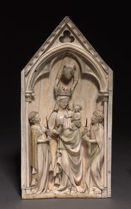プラーク：天使のいる聖母子、パリ、c.1320-1330 作： French School