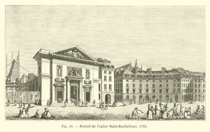 聖バルテルミー教会のポータル、1789