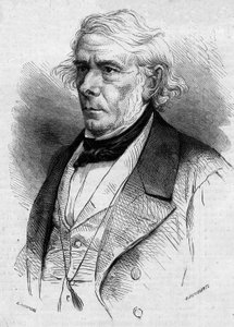 フランスの哲学者・政治家であり、フランス・アカデミー会員であったVictor Cousin（1792-1867）の肖像。1867年1月26日付の「Le Monde Illustre」511号に掲載された図版。