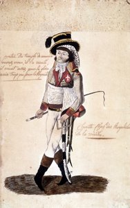 ヴァンデ地方の王党派指導者フランソワ・アタナセ（Francois-Athanase）・ド・シャレット・ド・ラ・コントリ（1763-1796）の全身肖像画 - Musée Dobrée, Nantes 作： French School