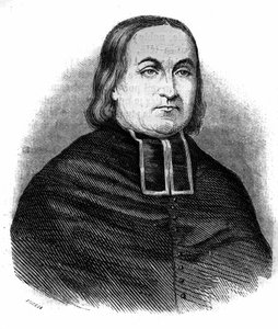 テオドール・コンバロ（Abbe Theodore Combalot）（1798-1873）は、フランスの教会関係者で、「被昇天の宗教者」会議の創設者です。1852年のエングレーヴィング。 作： French School
