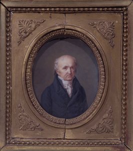 19世紀初頭のアブラハム・ルイ・ブレゲ（1747-1823）の肖像（パネル） 作： French School