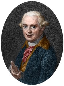 ドイツの地質学者、アブラハム・ゴットロブ・ヴェルナー（1750-1817）の肖像