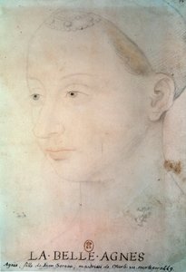 アグネス・ソレル（1422-1450）の肖像 ボーテ・シュル・マルヌの貴婦人 作： French School