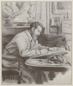 アルベール・ギョーム（フランスの画家・風刺画家）の肖像（リトグラフ