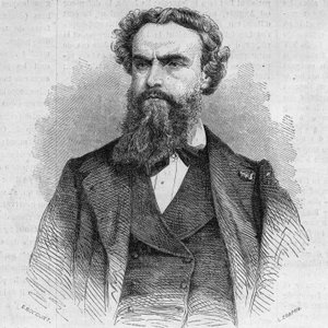 フランスの画家、アレクサンドル・カバネル（1823-1899）の肖像。10月3日付「Le Monde Illustré」338号に掲載されたエングレーヴィング 作： French School